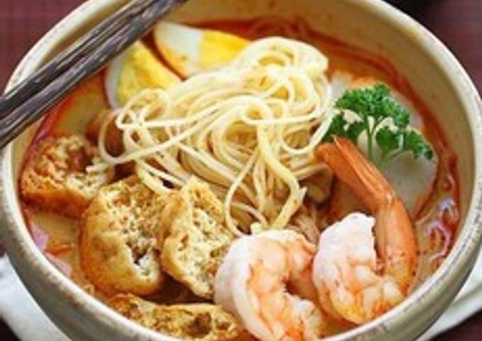 The Best Laksa Noodle Soup 😍🌶🍋🍝🍤🍜