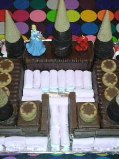 Una foto de Tarta castillo de chocolate