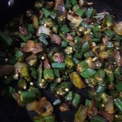 A picture of Bhindi do Pyaza.