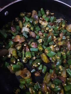 A picture of Bhindi do Pyaza.