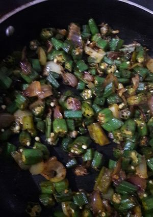 A picture of Bhindi do Pyaza.
