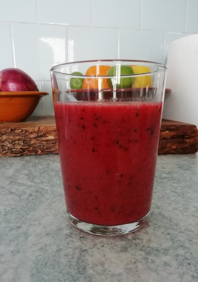 Una foto de Smoothie antioxidante de frutos rojos