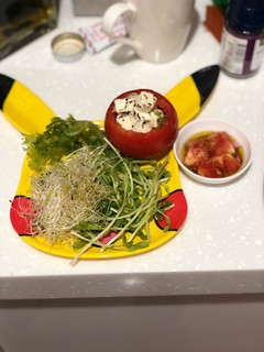 油漬乾酪生菜沙拉 的食譜成品照片