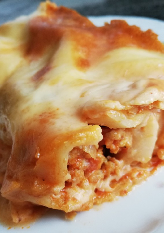Una foto de Canelones de soja