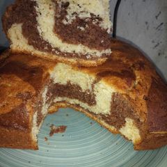 A picture of Zebra cake.