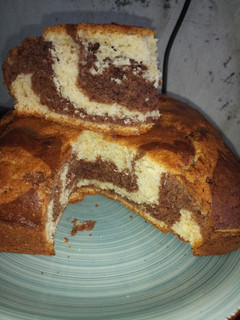 A picture of Zebra cake.