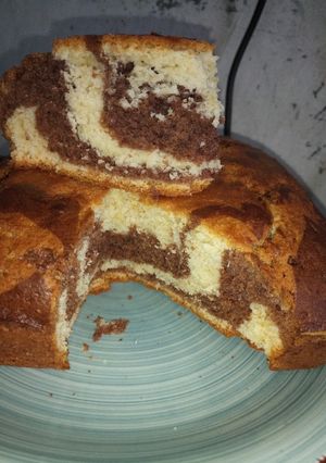 A picture of Zebra cake.