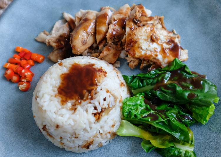 Steps to Prepare Super Quick Homemade Hainanese Chicken Rice