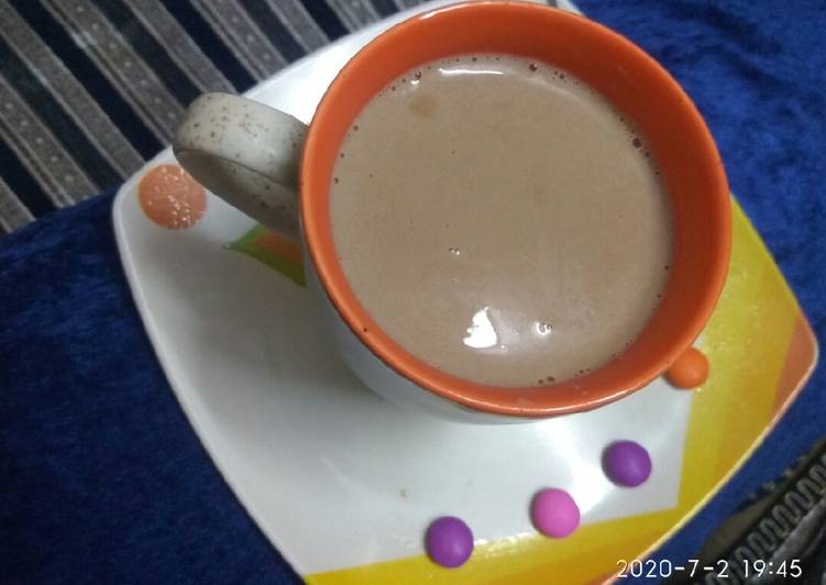 Steps to Prepare Super Quick Homemade Yummy hot chocolate