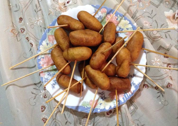 طعاملذيذ كورن دوج سهل وشهي لذيذجدًا: كورن دوج سهل وشهي