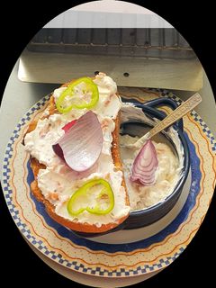 Lazackrém ricottával recept fotója