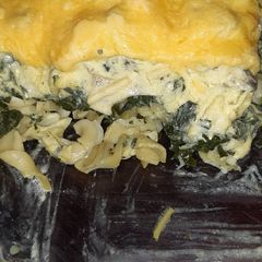 A picture of Vegetable pasta bake.