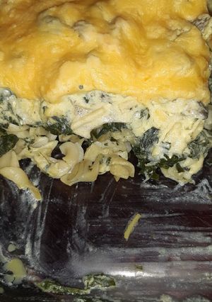 A picture of Vegetable pasta bake.