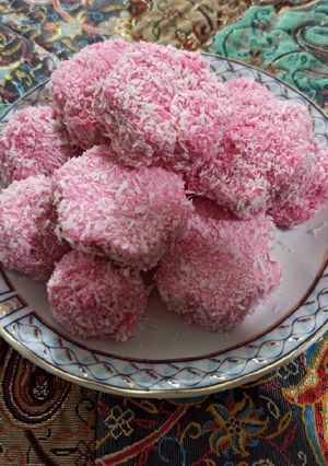 عکسی از دستور پف پفی یا مارشمالو 😋بسیار خوشمزه 😋