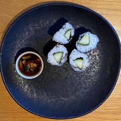 A picture of Cucumber Sushi.