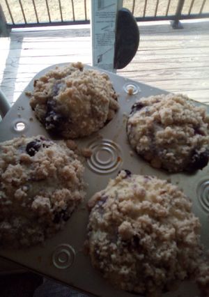 A picture of Blueberry muffins.