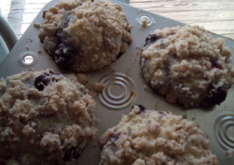 Steps to Prepare Any-night-of-the-week Blueberry muffins