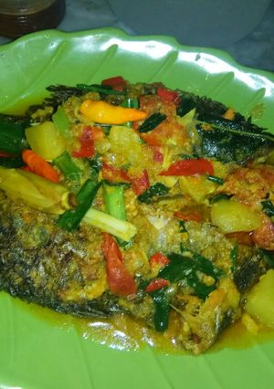 Foto resep Ikan mujaer bumbu kuning