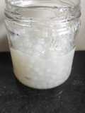 Cocción de perlas de tapioca o mandioca