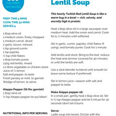 Turkish Red Lentil Soup A picture of Turkish Red Lentil Soup.