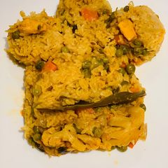 A picture of Vegetable pulao.