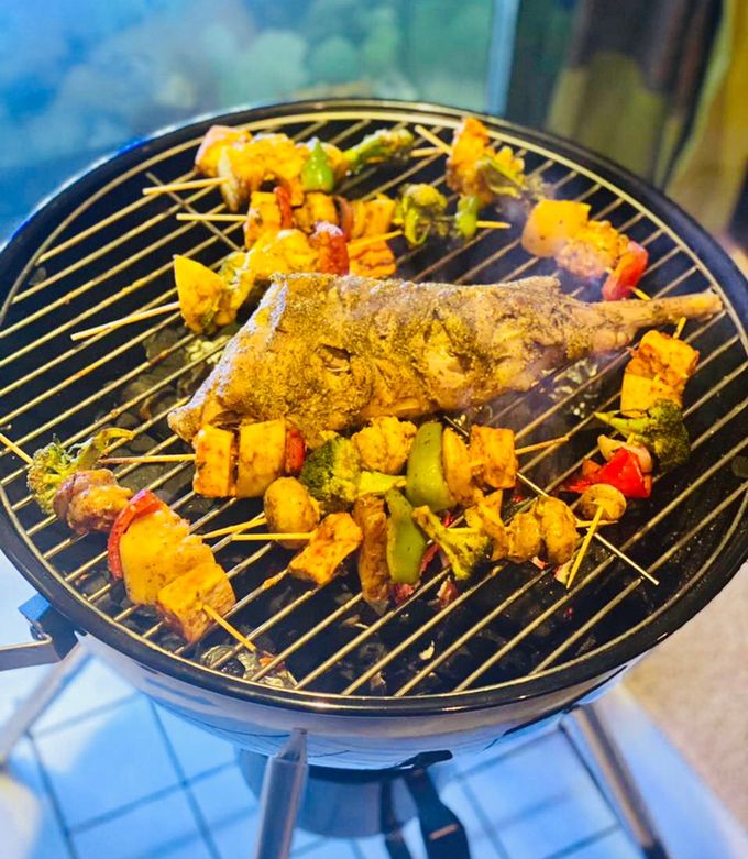 A picture of Winter Veggies with Paneer Shashlik.