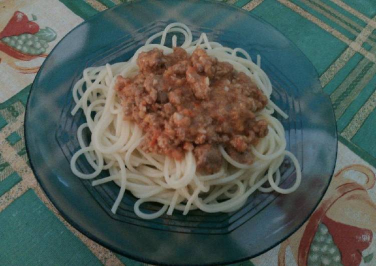 Spaghety sehat non Msg+non Saus tomat