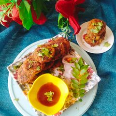 A picture of Leftover Rajma Masala Tikki (leftover Rajma / kidney Beans Masala potato Tikki).