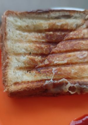A picture of Grilled Potato Cheese Sandwich.