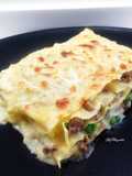 Lasagne al forno con ragù d'anatra e besciamella di fontina