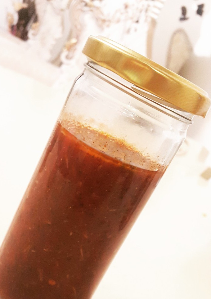 عکسی از دستور سس رژیمی