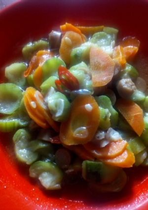 Foto resep Tumis gambas wortel & sosis ayam #BikinRamadhanBerkesan