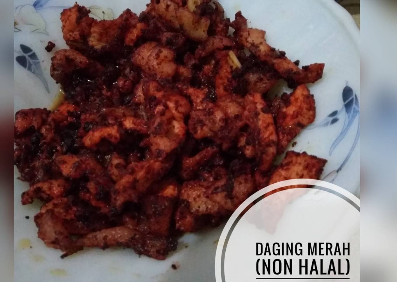 Daging merah (non halal)