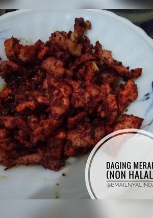 Foto resep Daging merah (non halal)