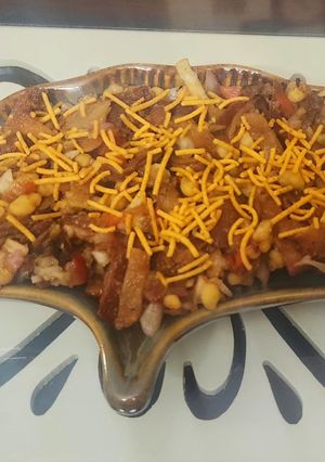 A picture of Leftover chapati bhel.
