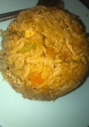 صورة لوصفة رز بالخضار