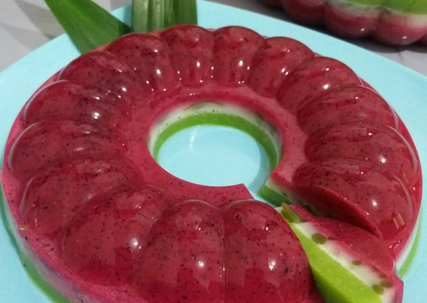 Puding Naga Lapis Cendol Pandan