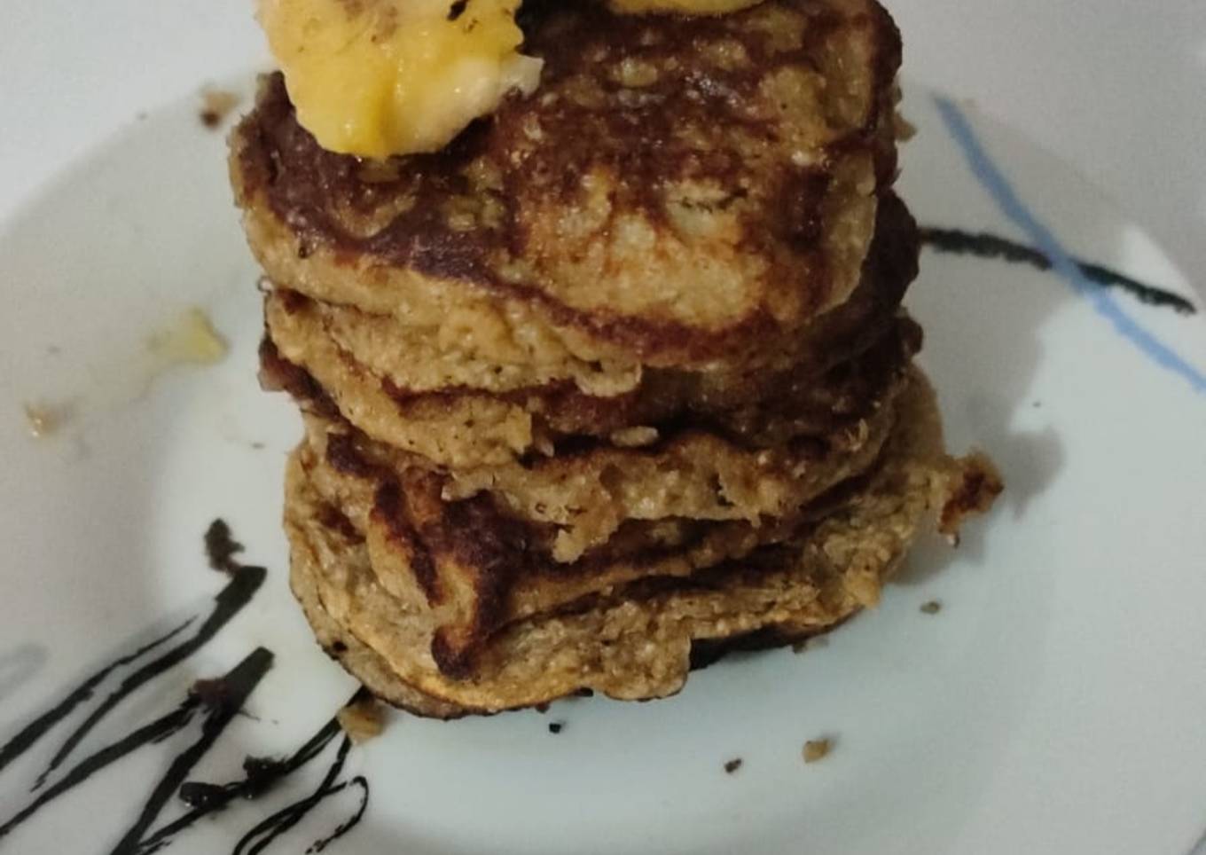 Tortitas de avena y plátano