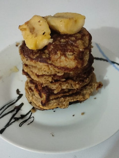 Una foto de Tortitas de avena y plátano