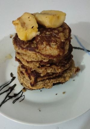Una foto de Tortitas de avena y plátano