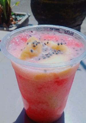Foto resep Es tape leci manis