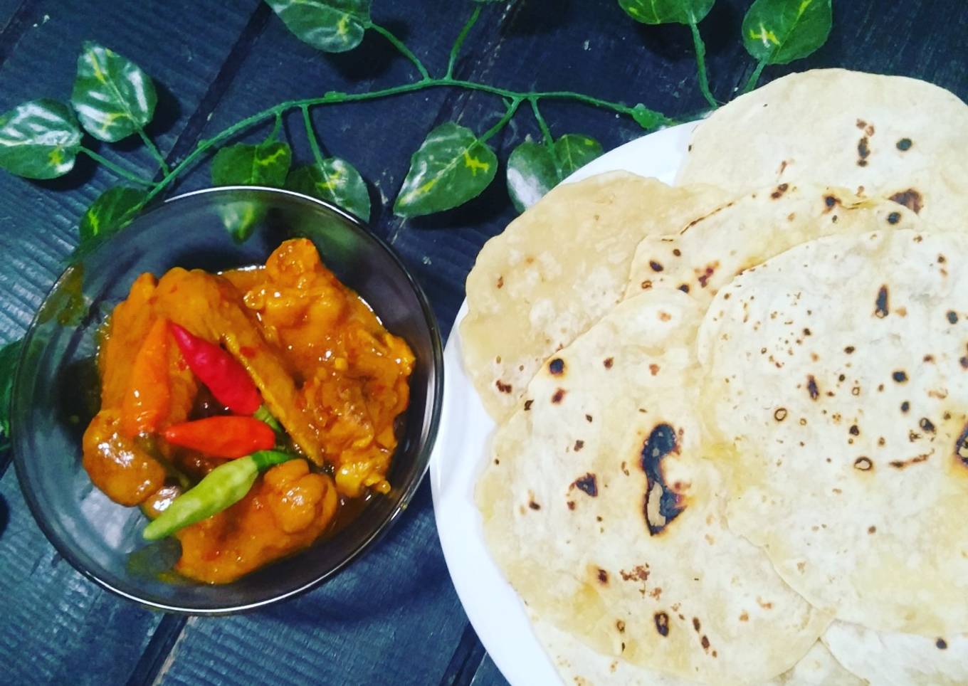 Roti canai kuah kari