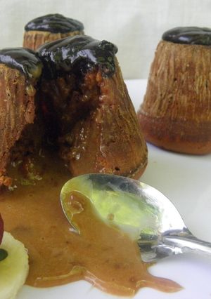 Una foto de Volcán de dulce de leche