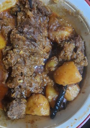 মটন কষা(Mutton kosha recipe in Bengali) রেসিপির প্রধান ছবি