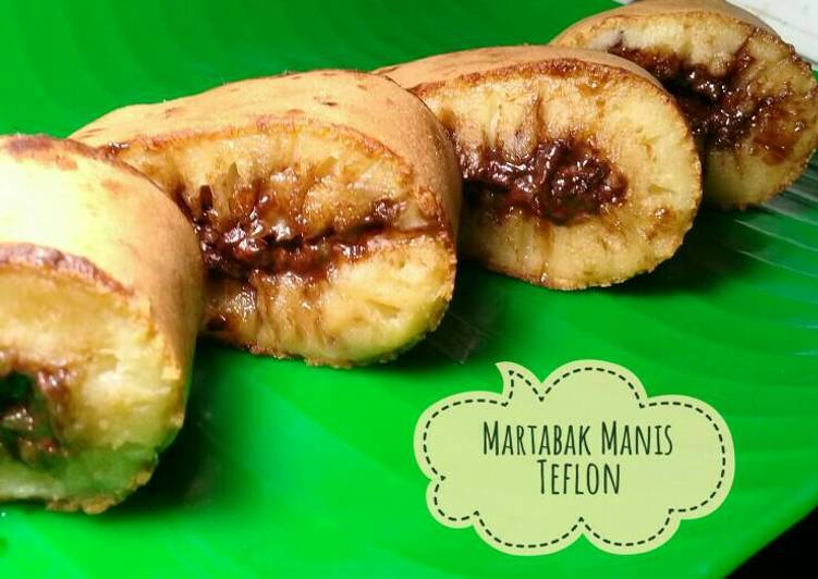 Resep Martabak Manis Teflon (no mixer, takaran sendok) yang Enak Banget
