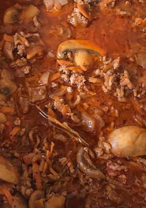 A picture of Mum’s Bolognese Recipe.