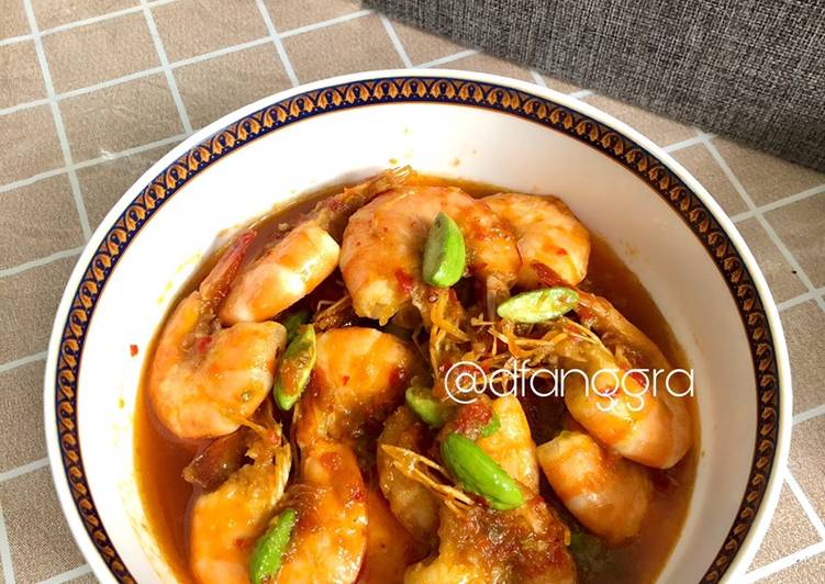 Resep Udang sambal pete 🤍 yang Enak Banget