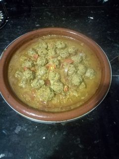 صورة لوصفة طاجين بالكفتة 👌