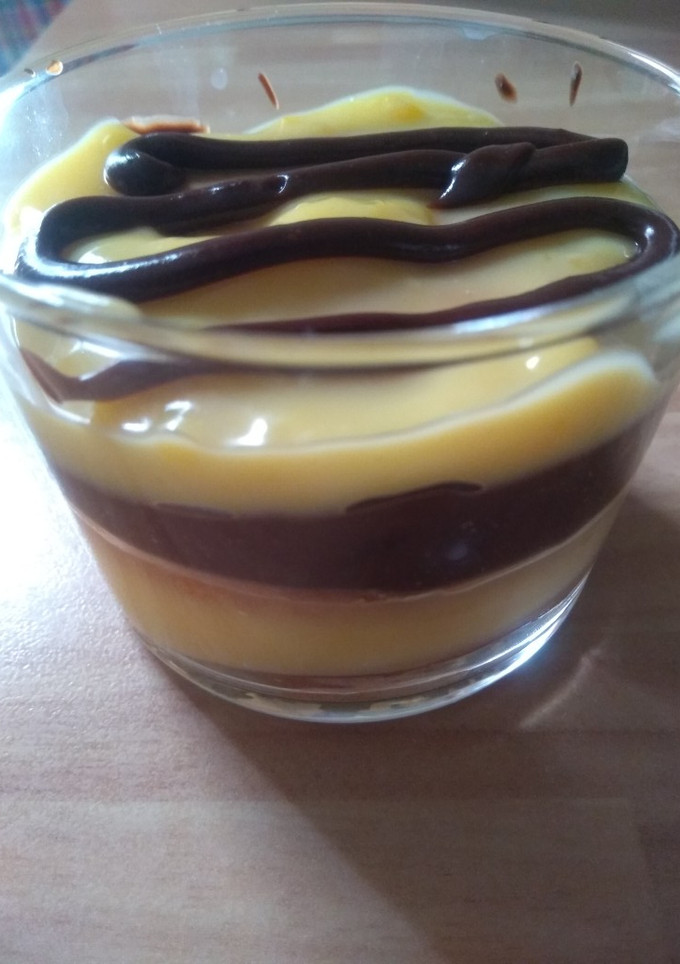 Una foto de Tarta de galletas de la abuela en vaso