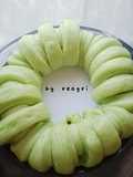 Roti kukus pandan coklat